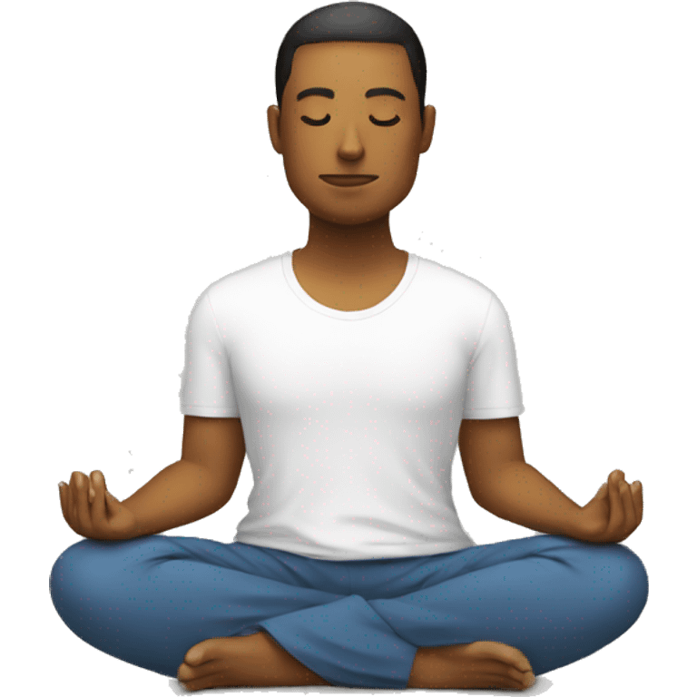 tech guy meditating emoji