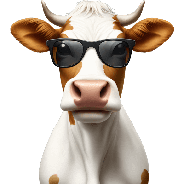 cow with sunglasses emoji