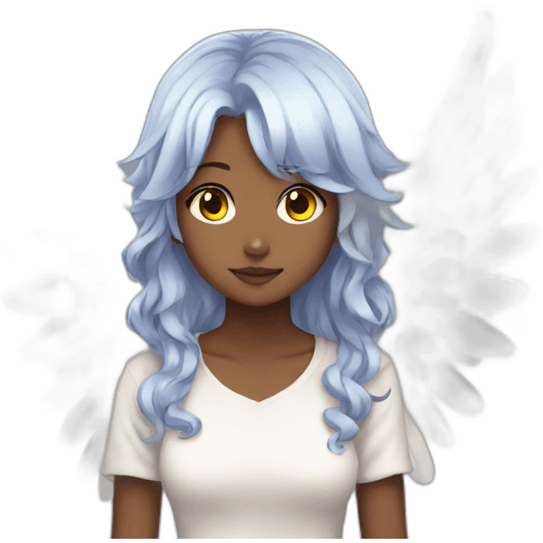 Angel anime girl emoji