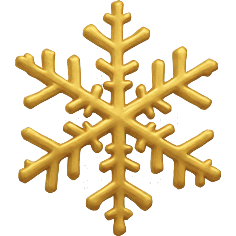 golden snowflake emoji