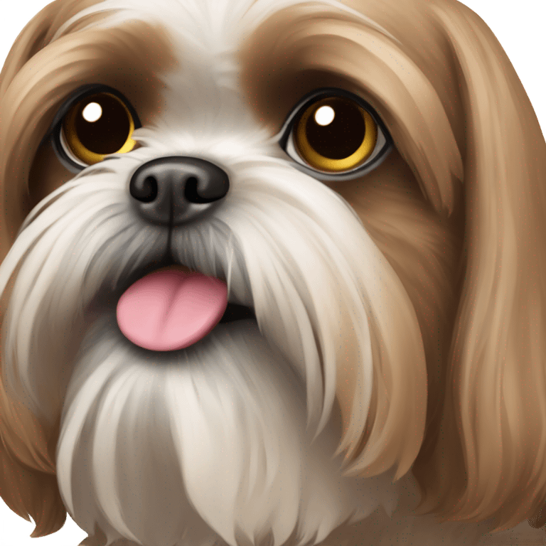 Brown shih tzu emoji