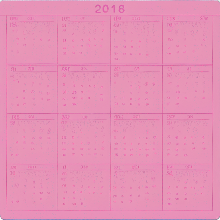 pink calendar emoji