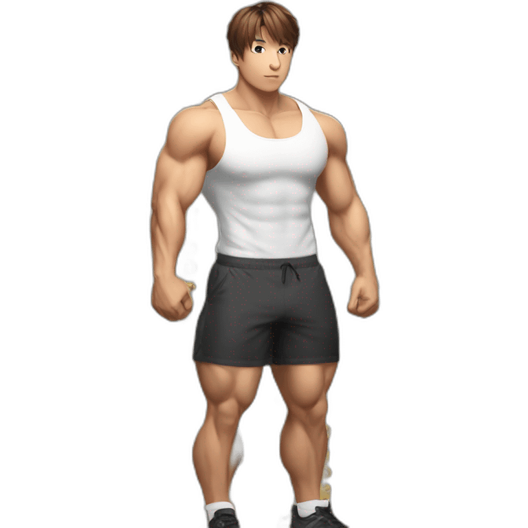 Jungkook body builder  emoji