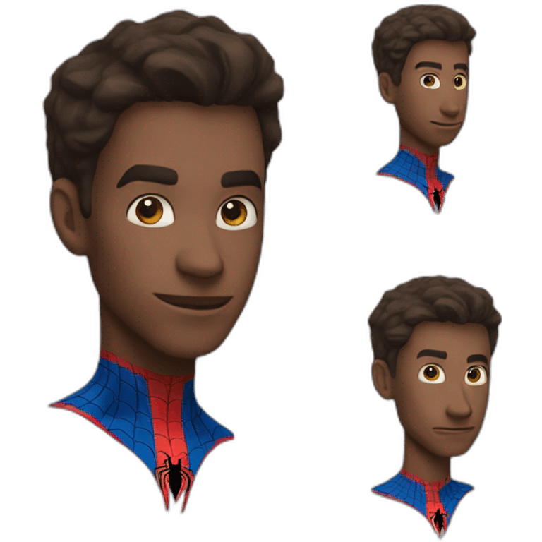 Une souris spider man emoji