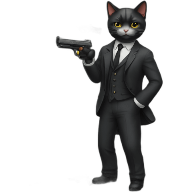 mafia-gun-cat emoji