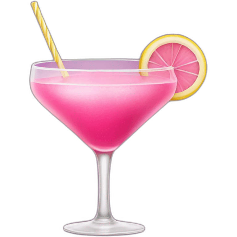 Pink cocktail emoji