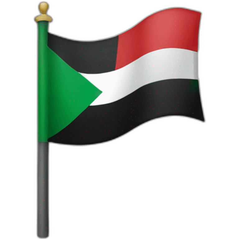 Palestine flag without the white emoji