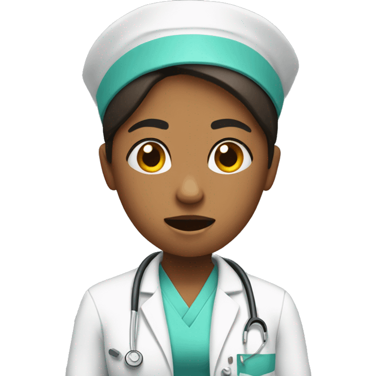 stressed nurse  emoji