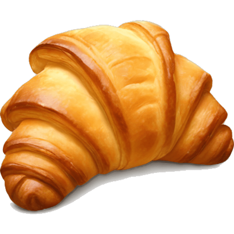 a realistic croissant emoji