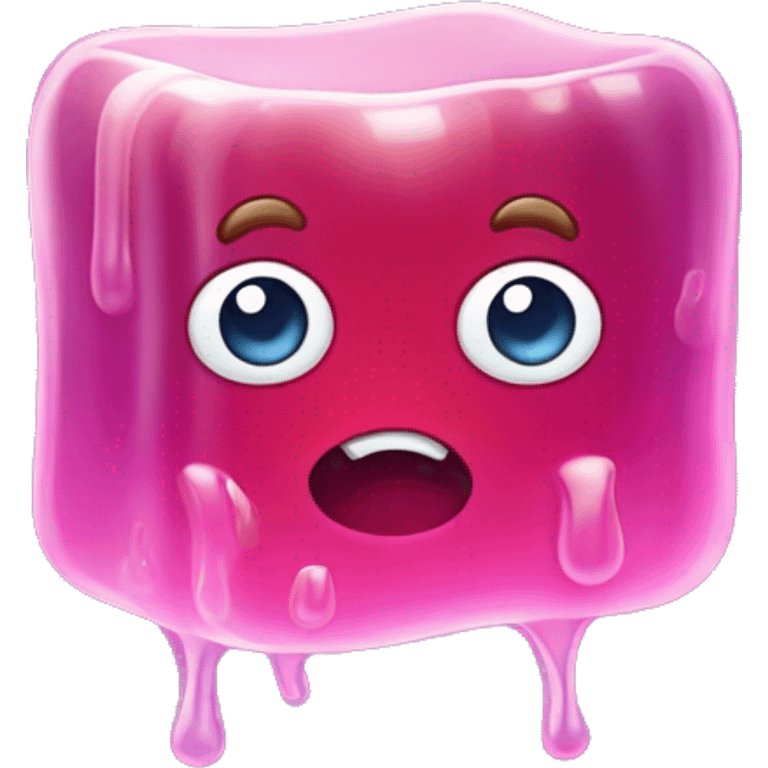 wobbly square jelly emoji