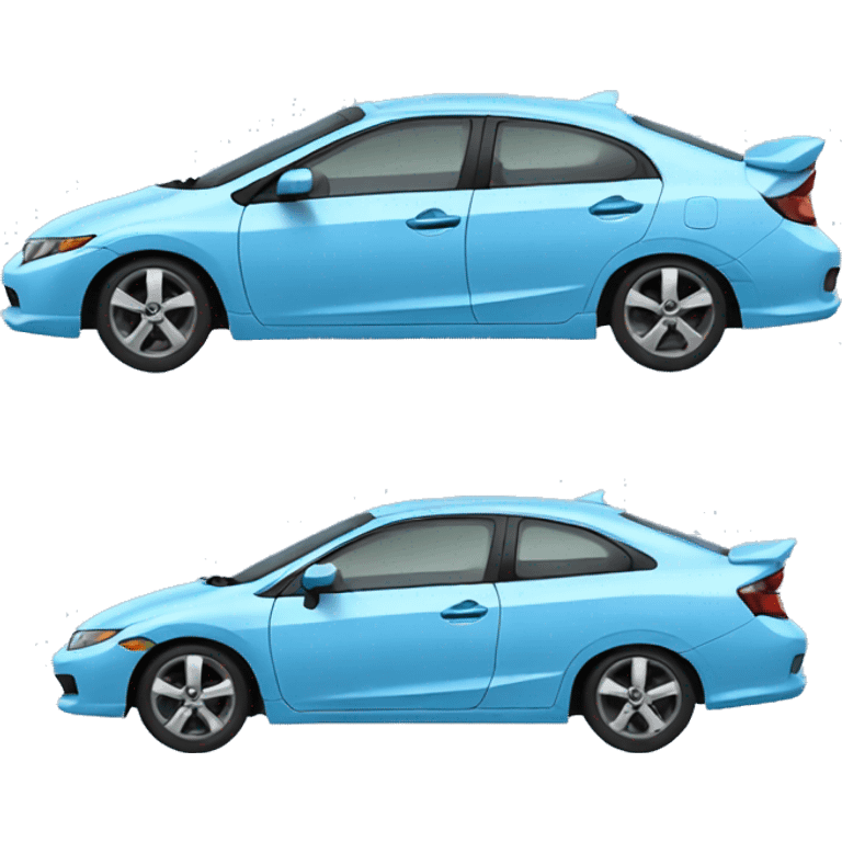 Light blue Honda civic emoji