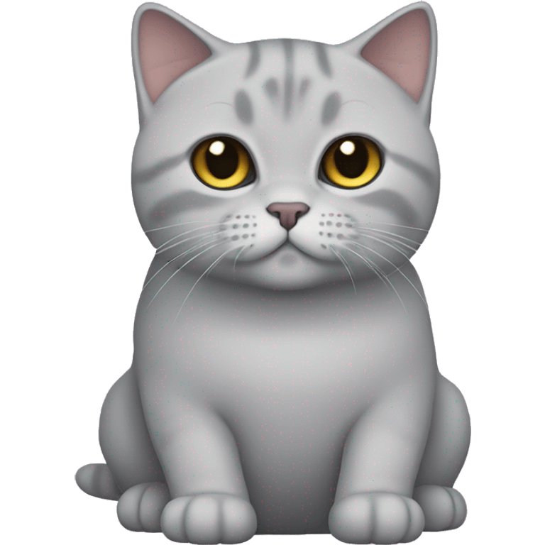 Create a British shorthair cat in lilac  emoji