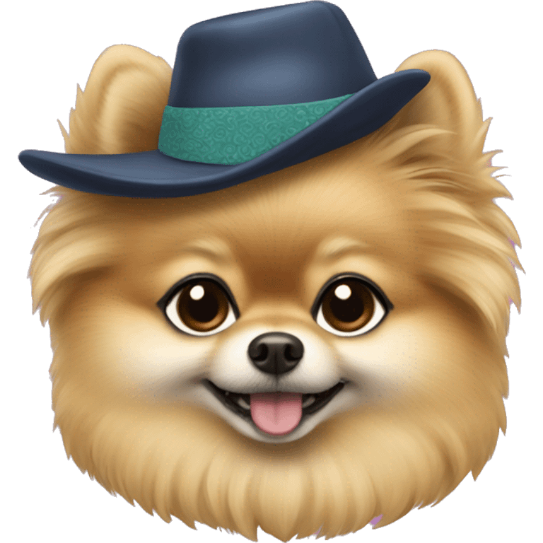 Pomeranian with umbanda outfit emoji