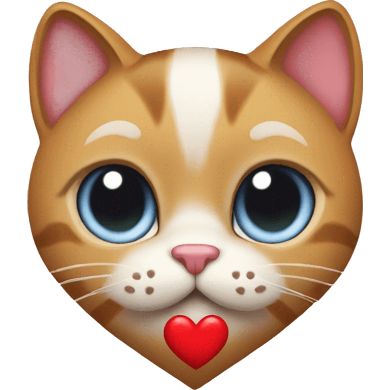 Cat with heart  emoji