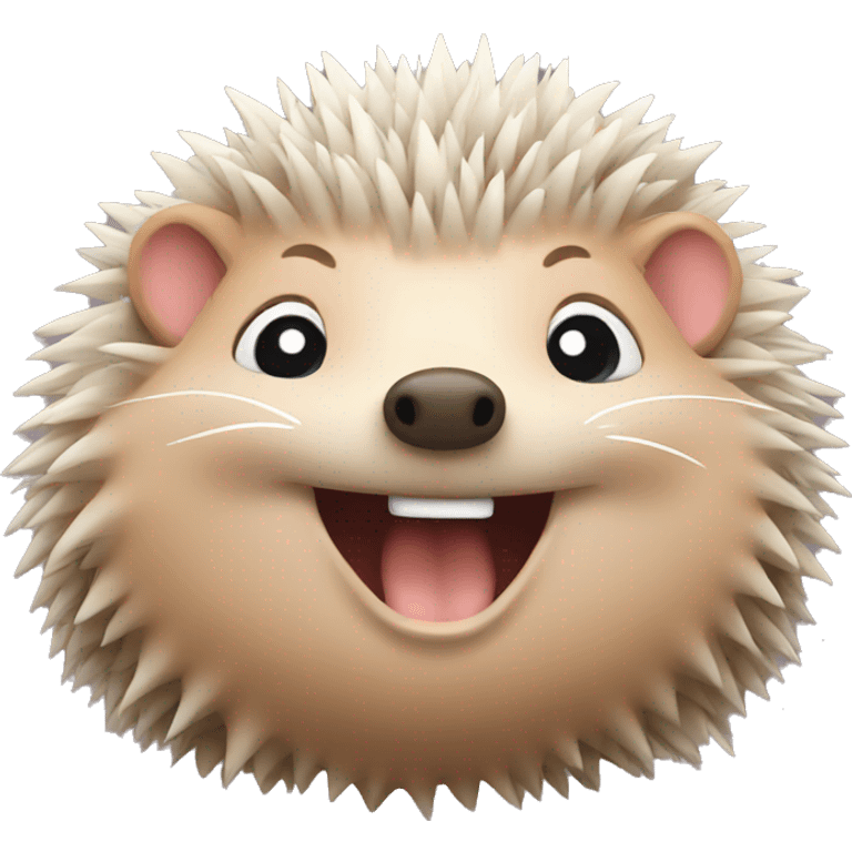 Happy hedgehog  emoji