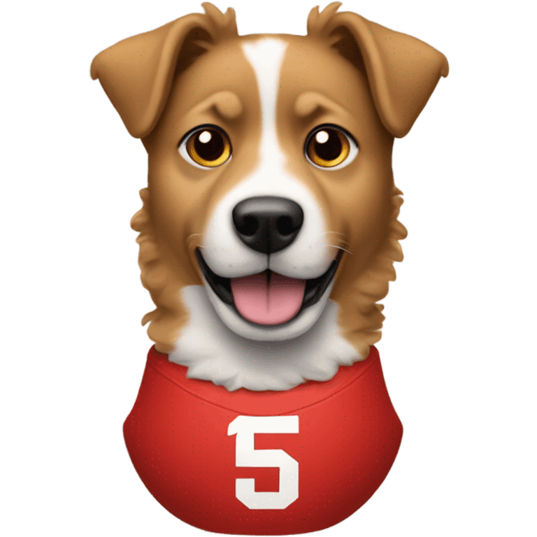 Patrick Mahomes as a dog emoji