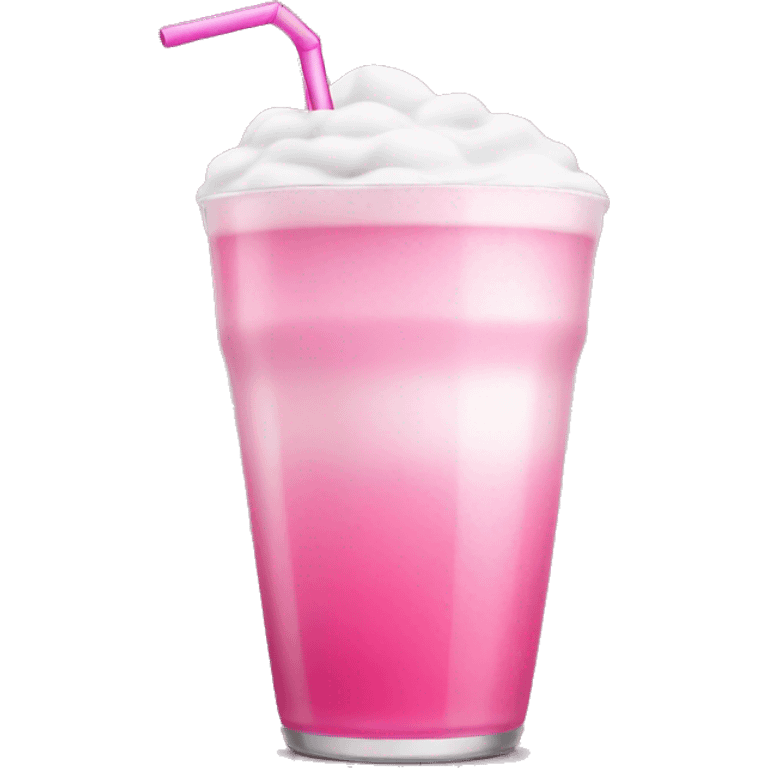 Pink drink with cold foam emoji