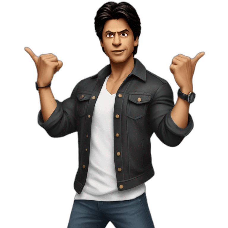 Shahrukh khan spreading his arms emoji