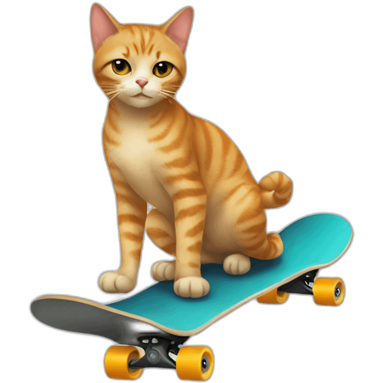 cat on skate emoji