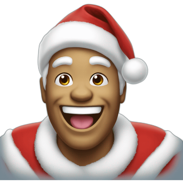 santa halk laughing  emoji