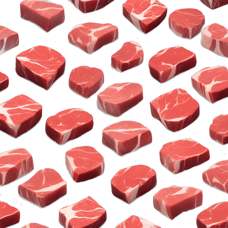 raw beef steak marbling emoji