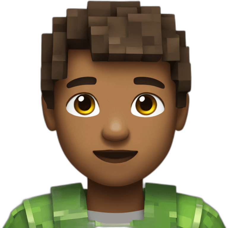 young kid playing minecraft all day emoji