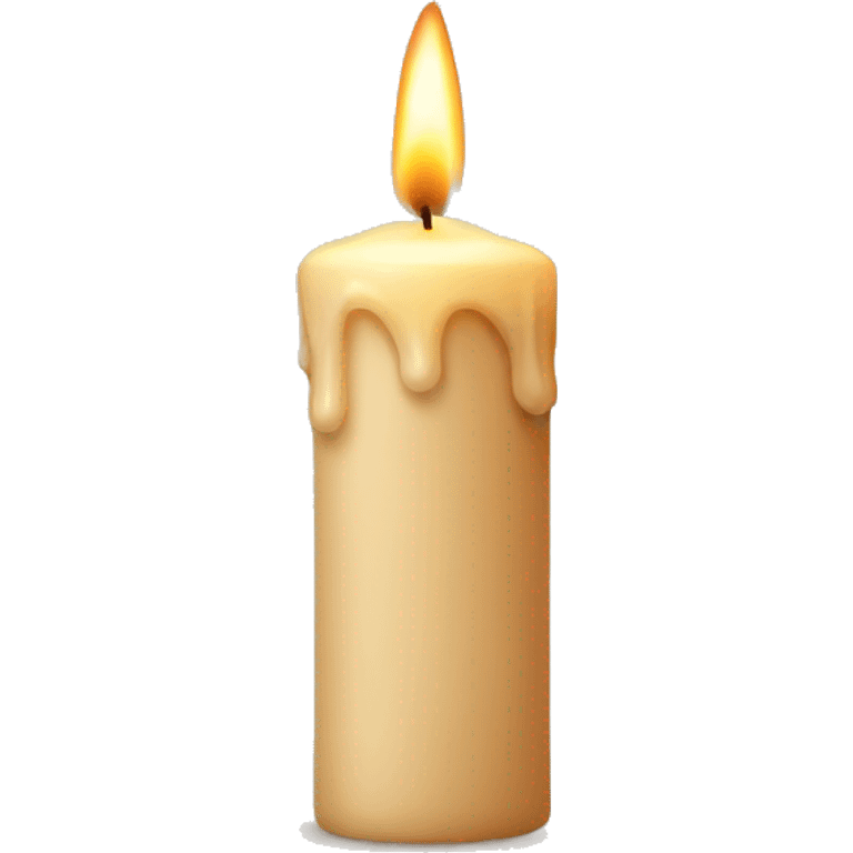 Beige candle emoji