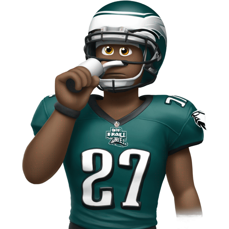 Philidalphia Eagle with a whistle  emoji