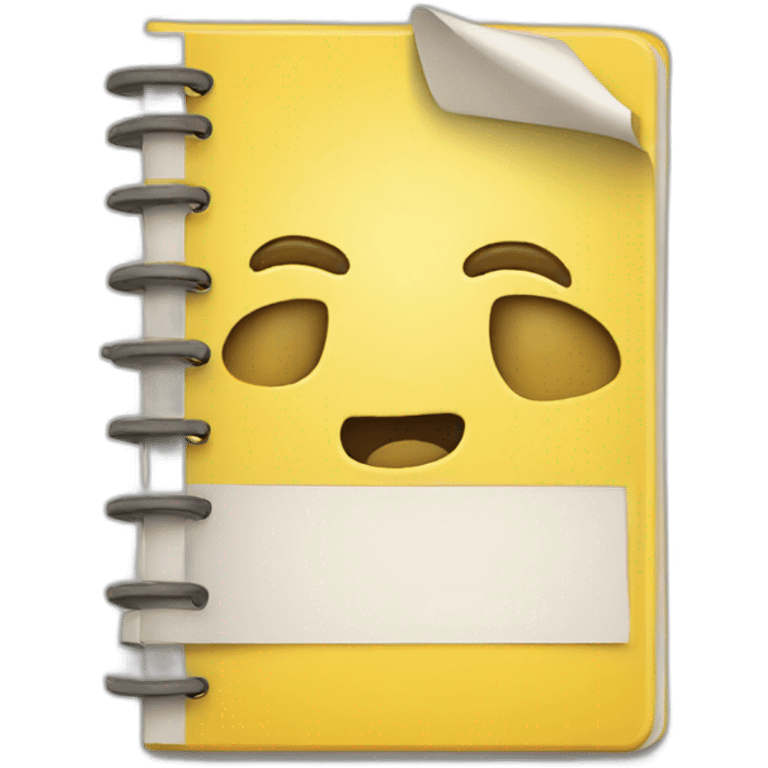 yellow notebook emoji