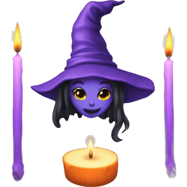 Witch vibe candles  emoji