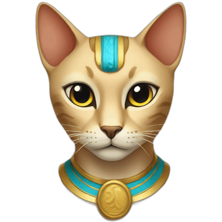 an egyptian cat emoji