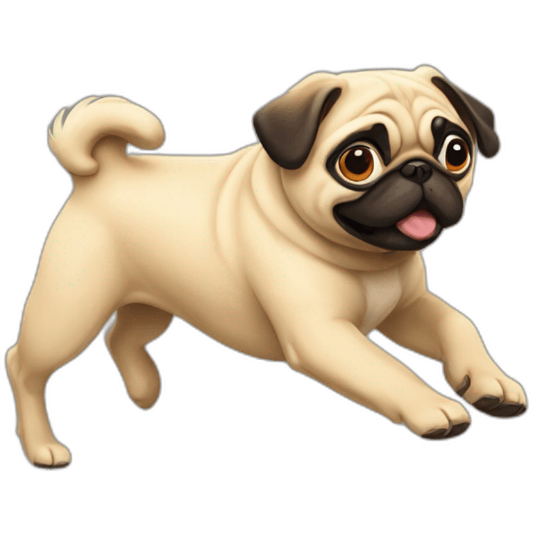 pug run emoji