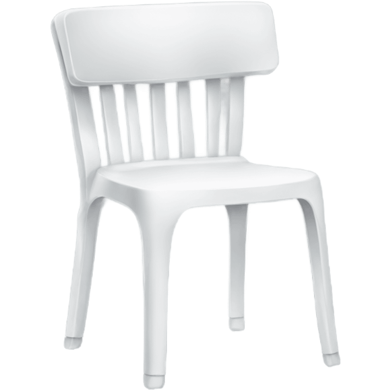 plastic white chair emoji