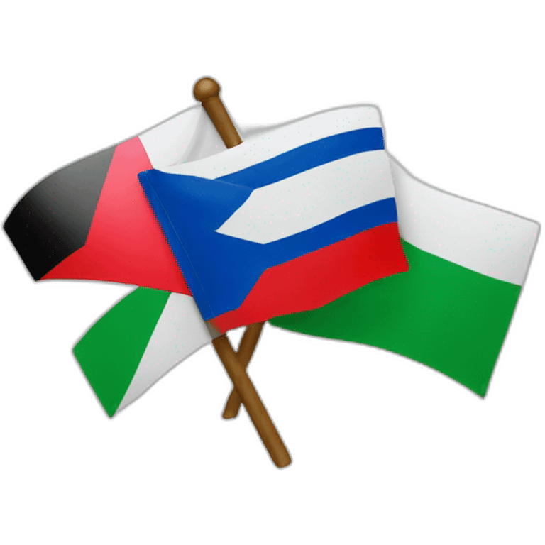 mix flag israel and palestine emoji