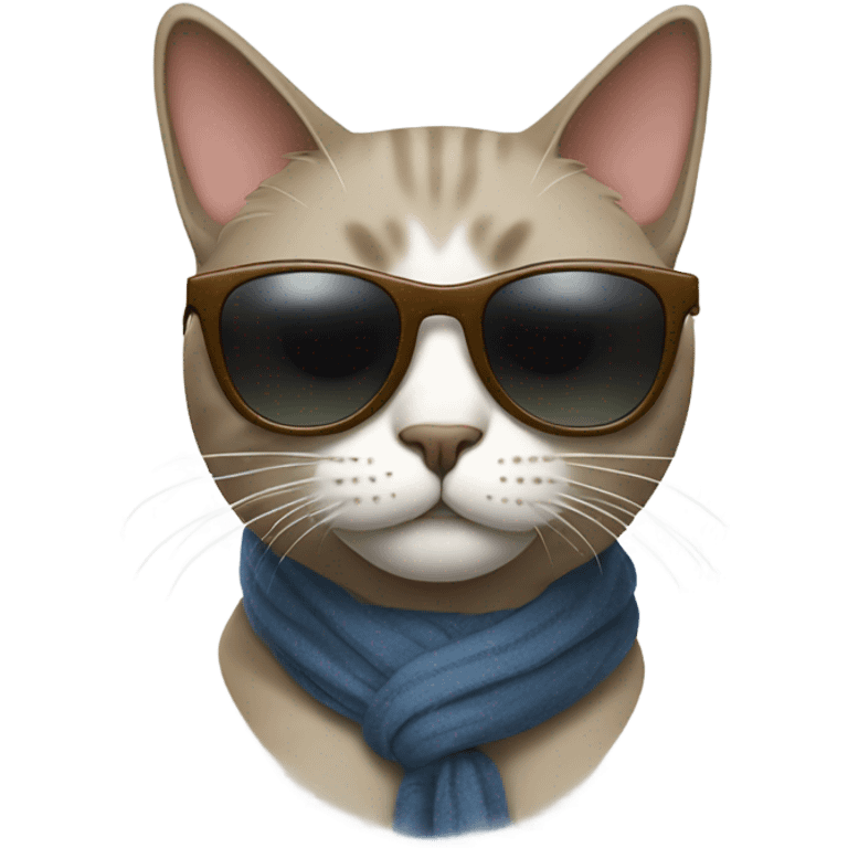 Cat with sunglasses emoji