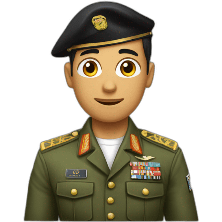 chico joven militar emoji