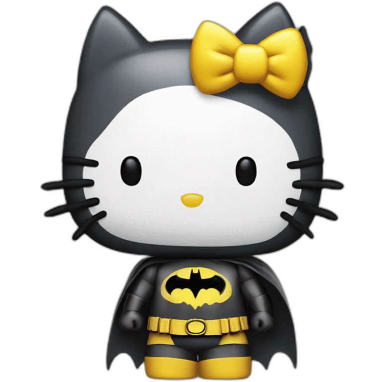 hello kitty and batman emoji