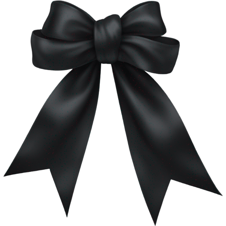 black ribbon emoji