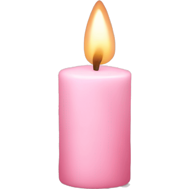 Light pink candle emoji