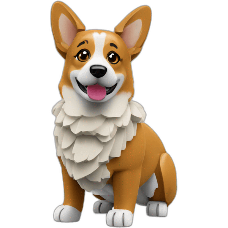 lego corgi emoji