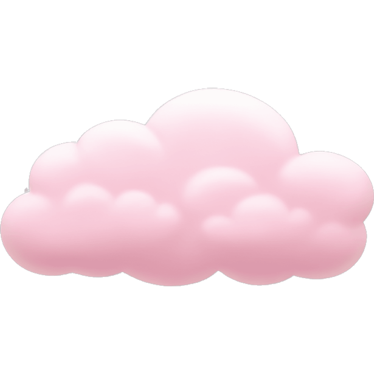 pastel pink cloud emoji