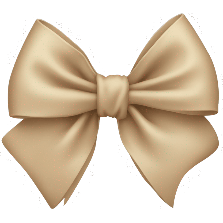 beige bow emoji