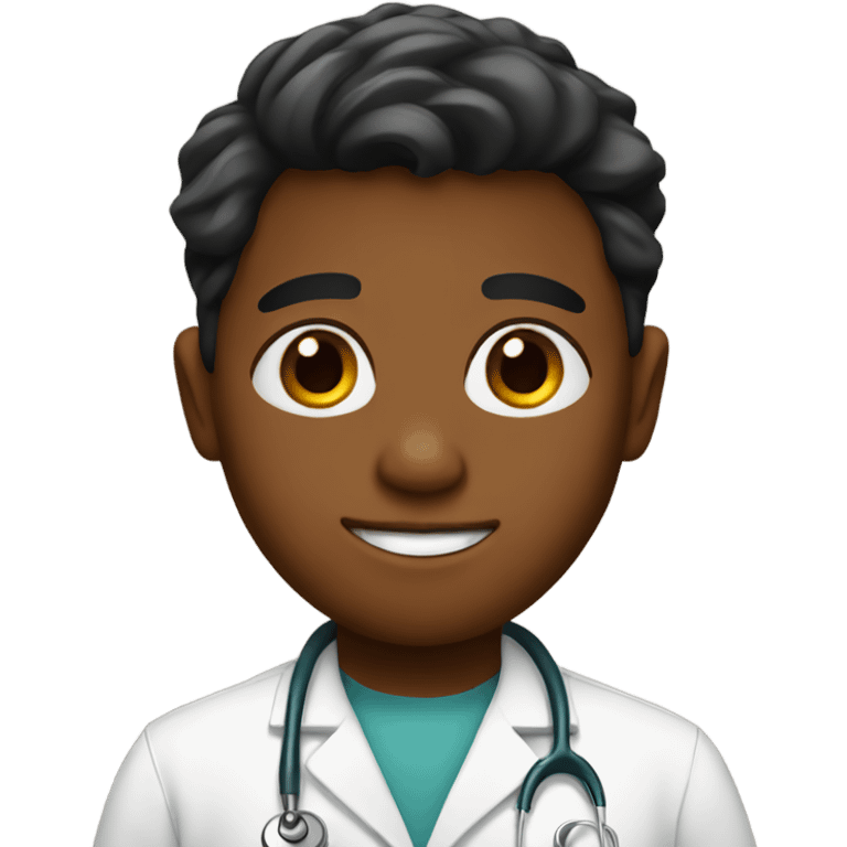 Brown boy doctor emoji