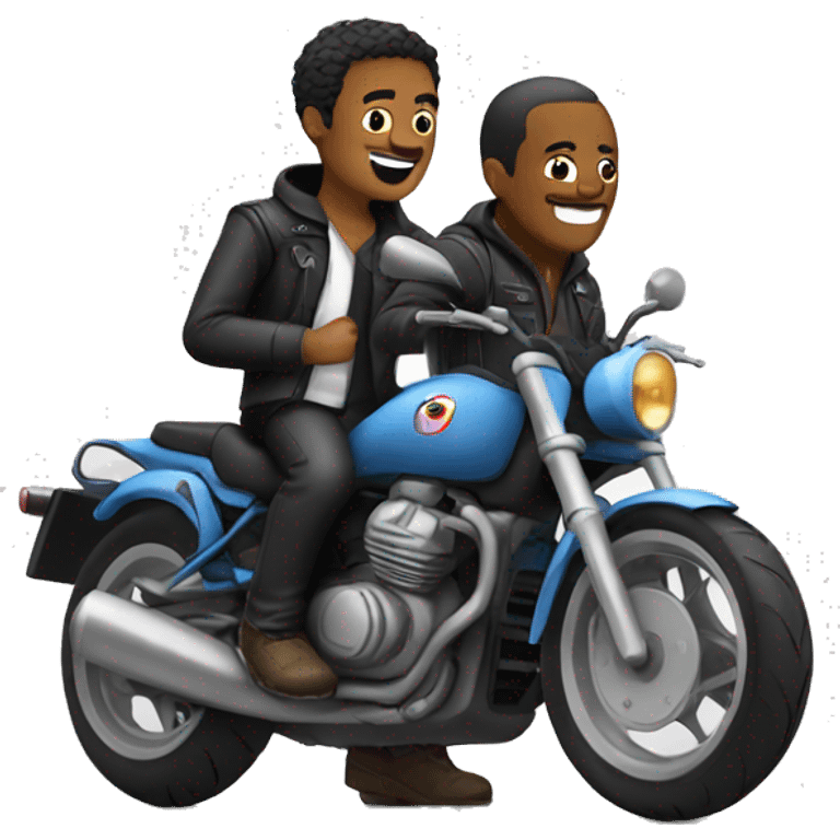 moto with men emoji