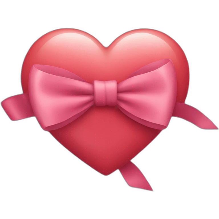 a heart with a bow emoji