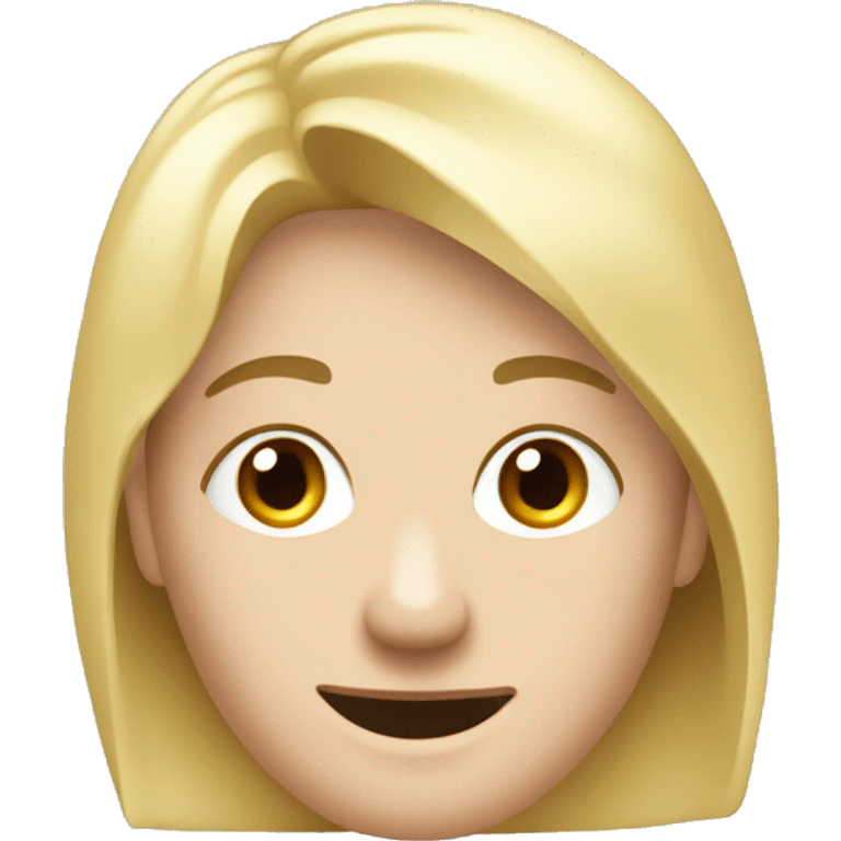 grauhaariger junger Mann und blondes Mädchen emoji