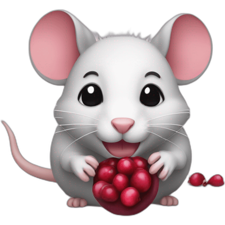 Rat-with-cranberry-in-paws emoji