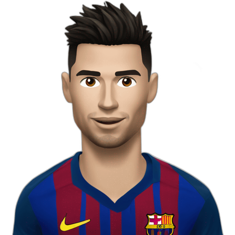 ronaldo sur messi emoji