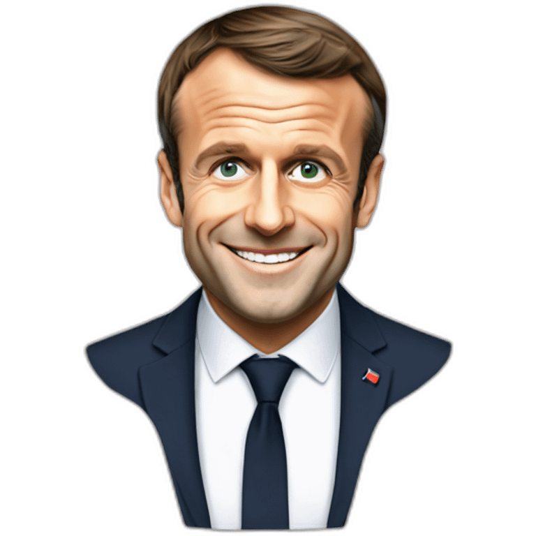 Emmanuel Macron heureux emoji