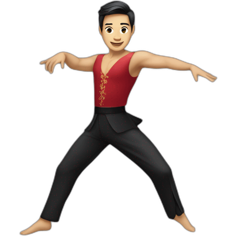 asian ballroom latin male dancer emoji